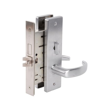 FALCON Single Dummy Mortise Trim, Quantum Lever, Napa Escutcheon, Satin Chrome MA12 QN 626